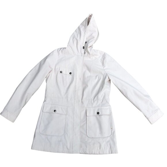 Kristen Blake Jackets & Blazers - KRISTEN BLAKE Women's Vintage Beige Winter Coat Jacket M Hooded Cargo Pocket‌‌‌‌